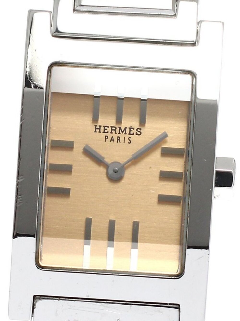 HERMES tandem TA1.210 Orange Dial Quartz Ladies Watch_912407